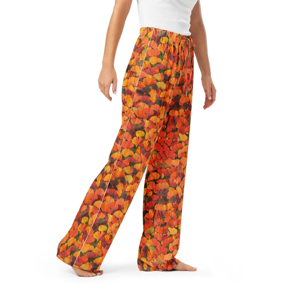 Ginkgo Inferno on Women's Pajama Pants — Right Front