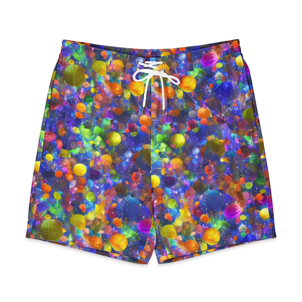 Chromatic Candy on Men's Board Shorts — Front