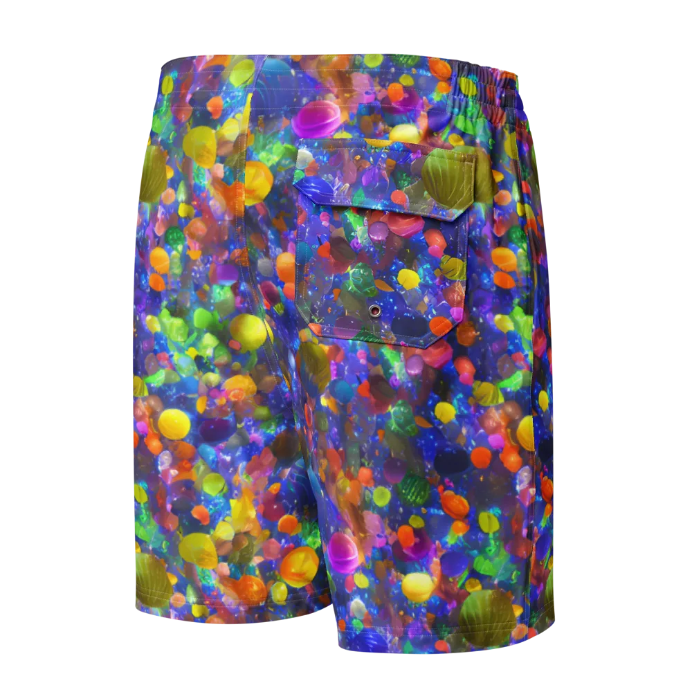 Chromatic Candy on Men's Board Shorts — Back