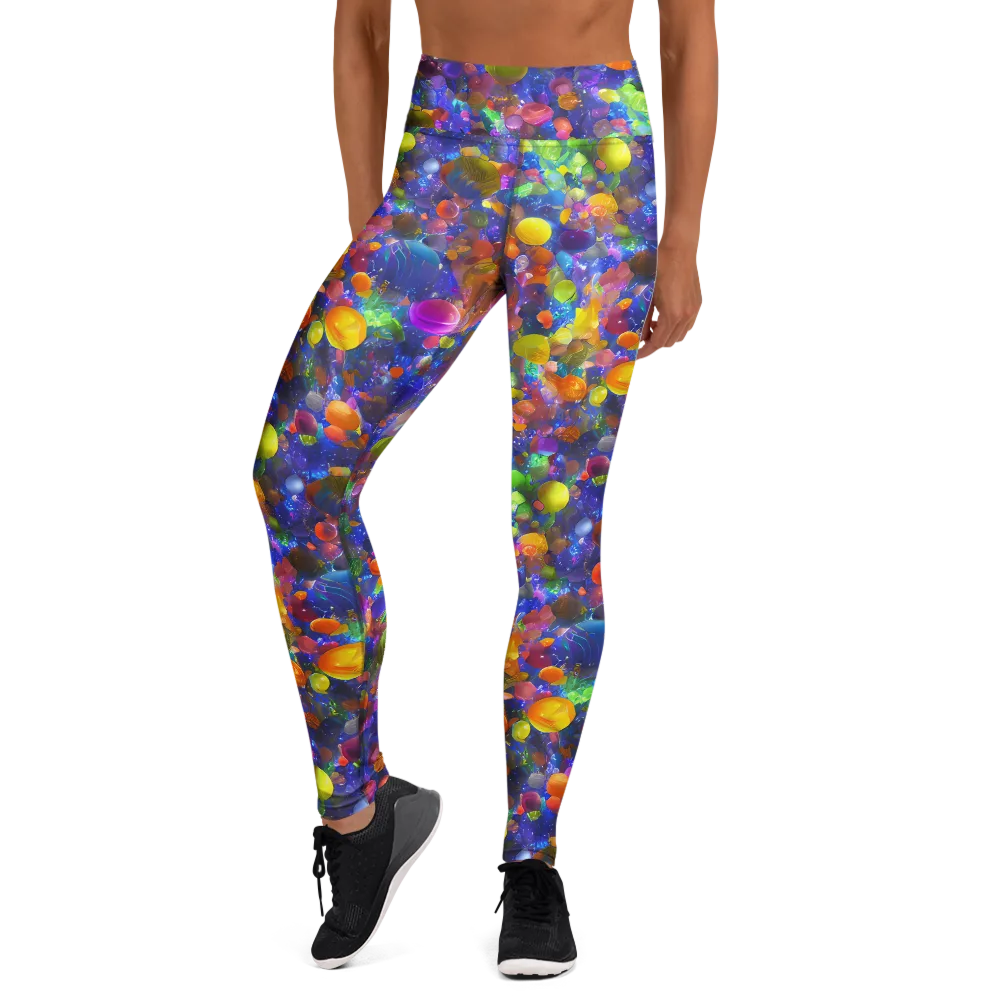 Chromatic Candy on Yoga Leggings — Front