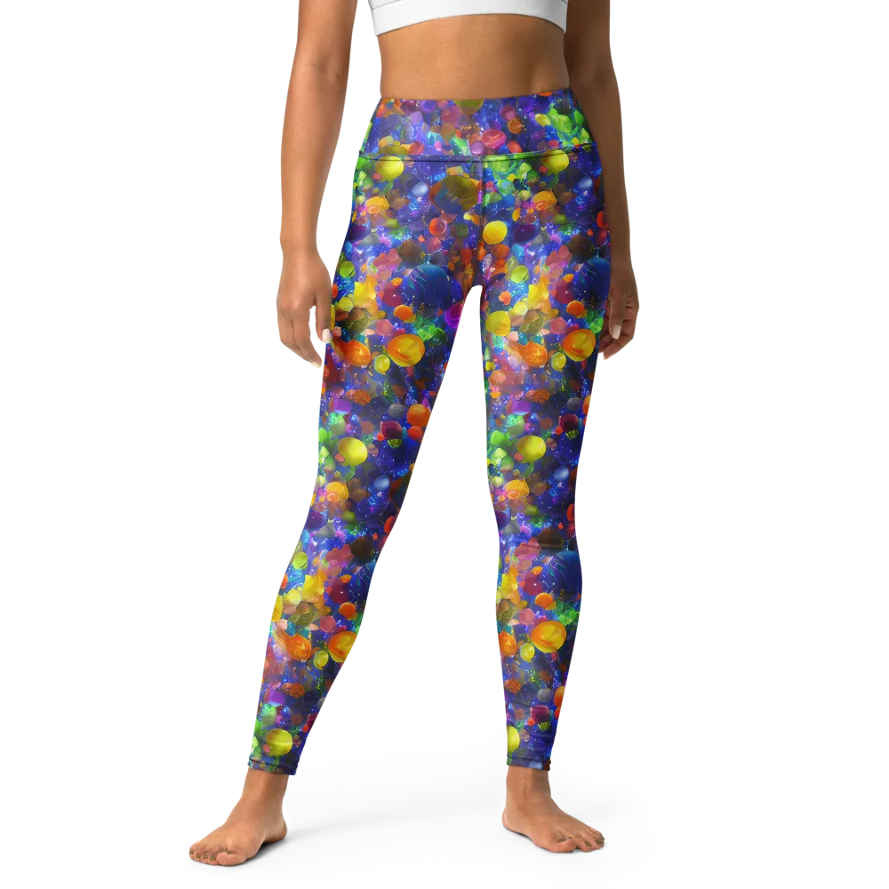 Chromatic Candy on Yoga Leggings — Front