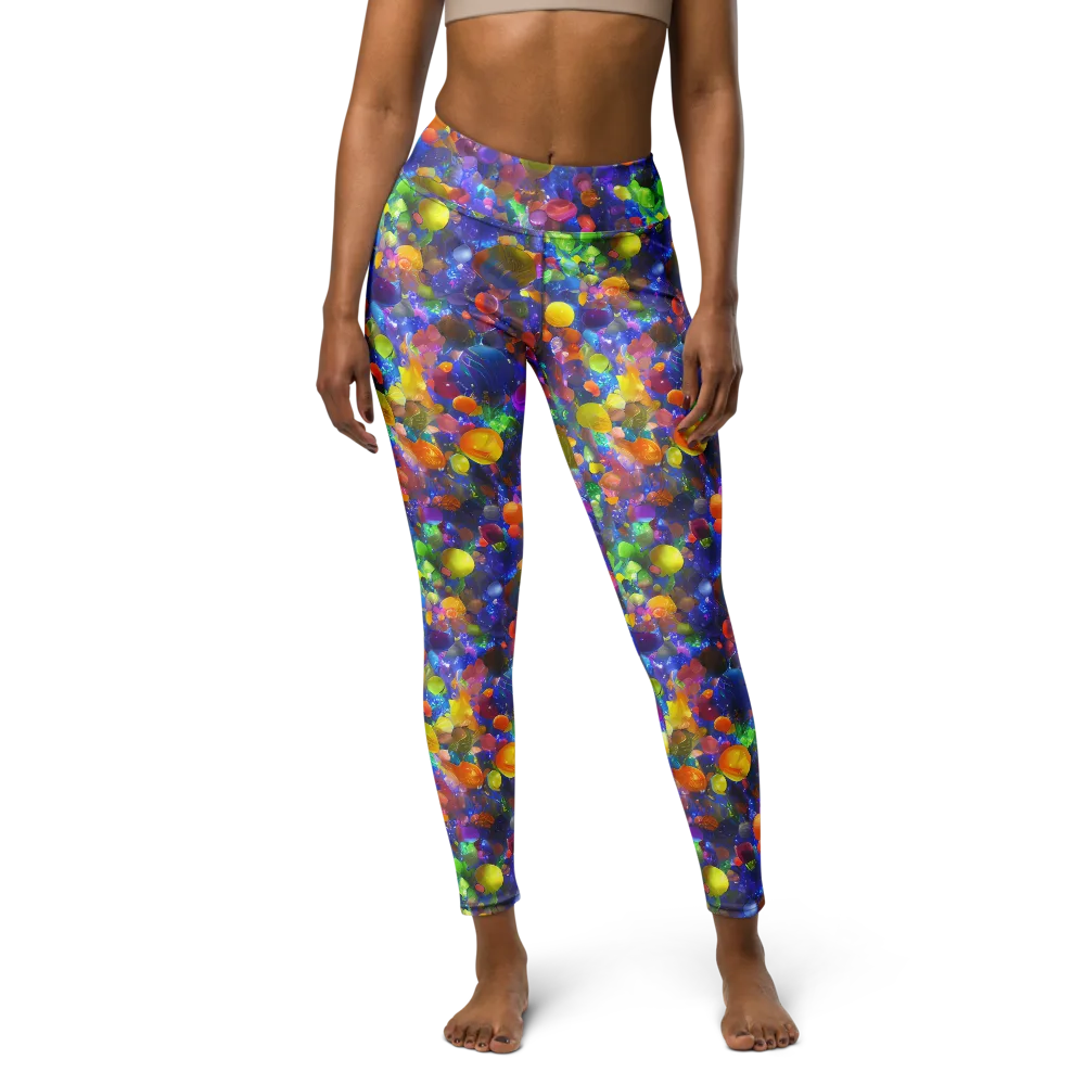 Chromatic Candy on Yoga Leggings — Front