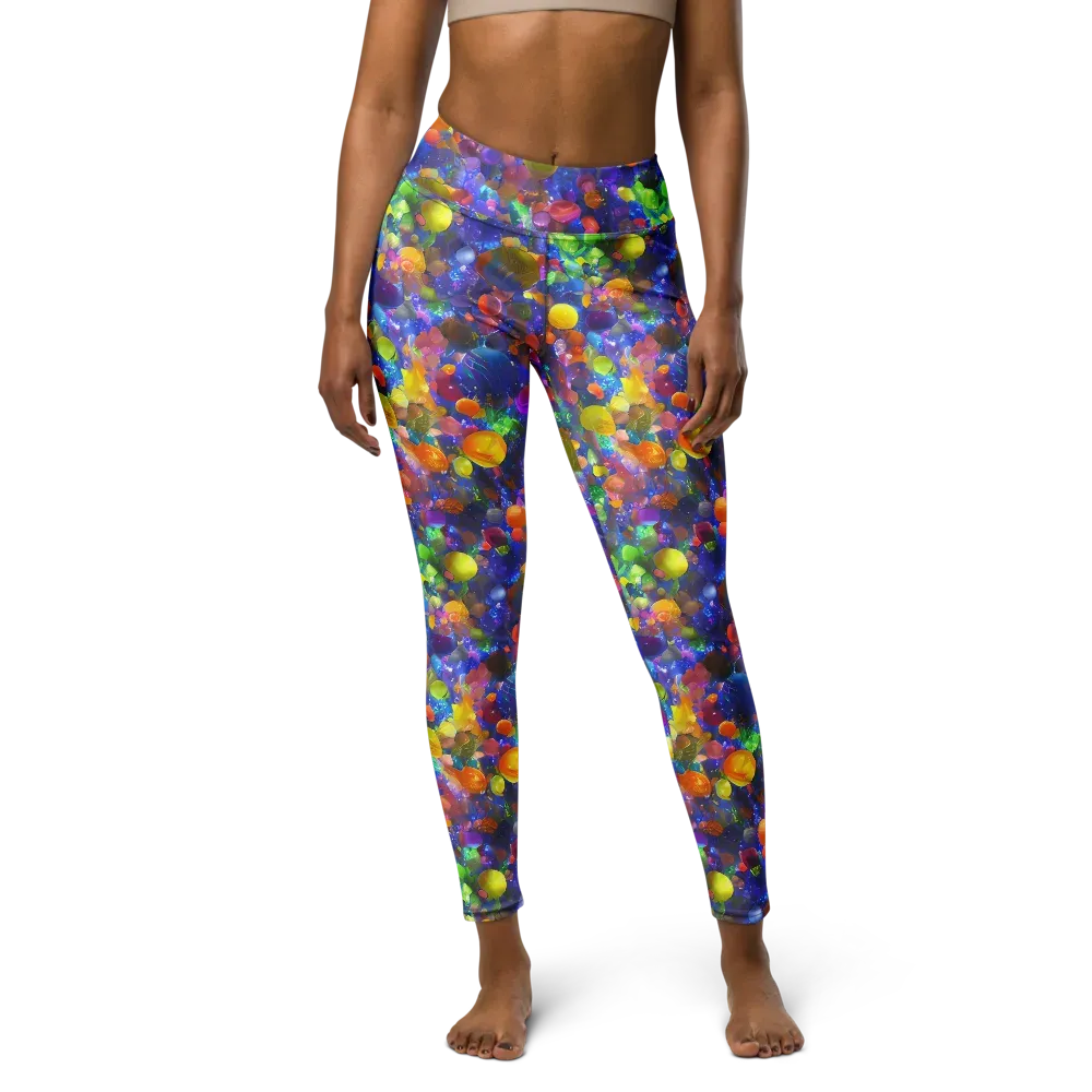 Chromatic Candy on Yoga Leggings — Front