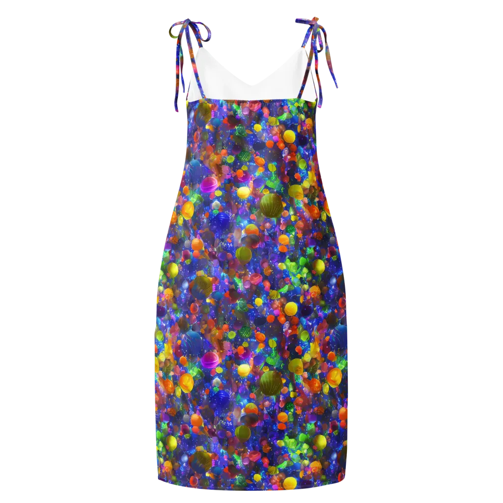 Chromatic Candy on Slip Dress — Back