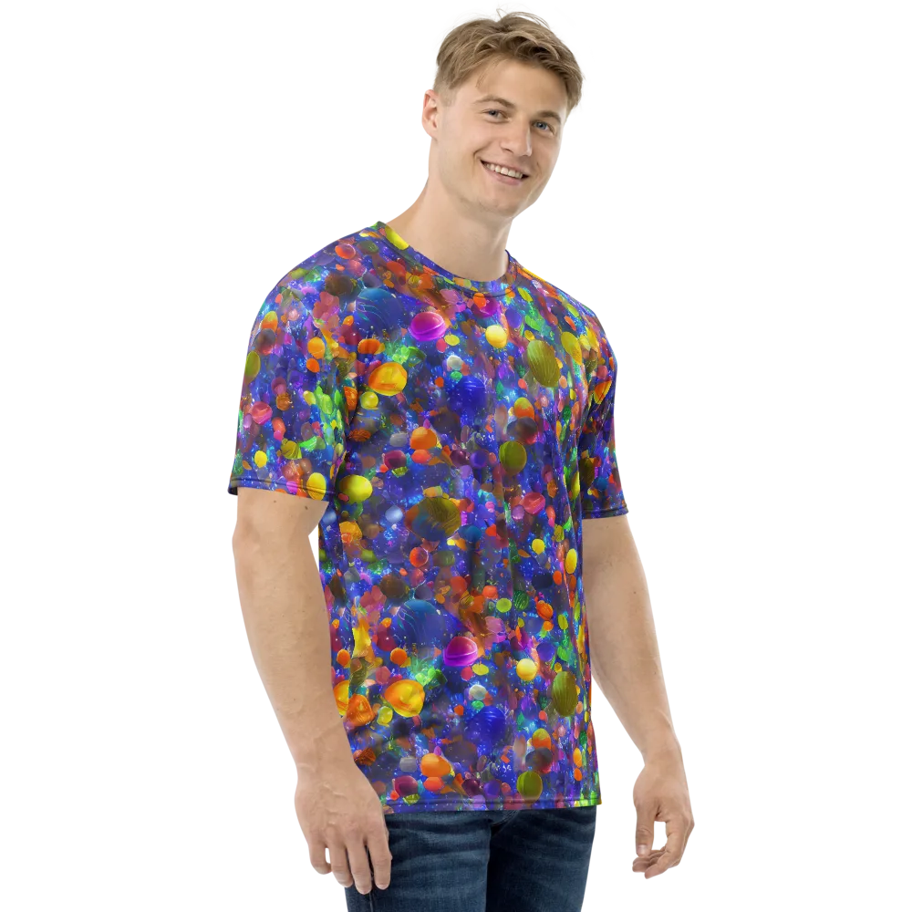 Chromatic Candy on Men's Crew Neck T-Shirt — Right