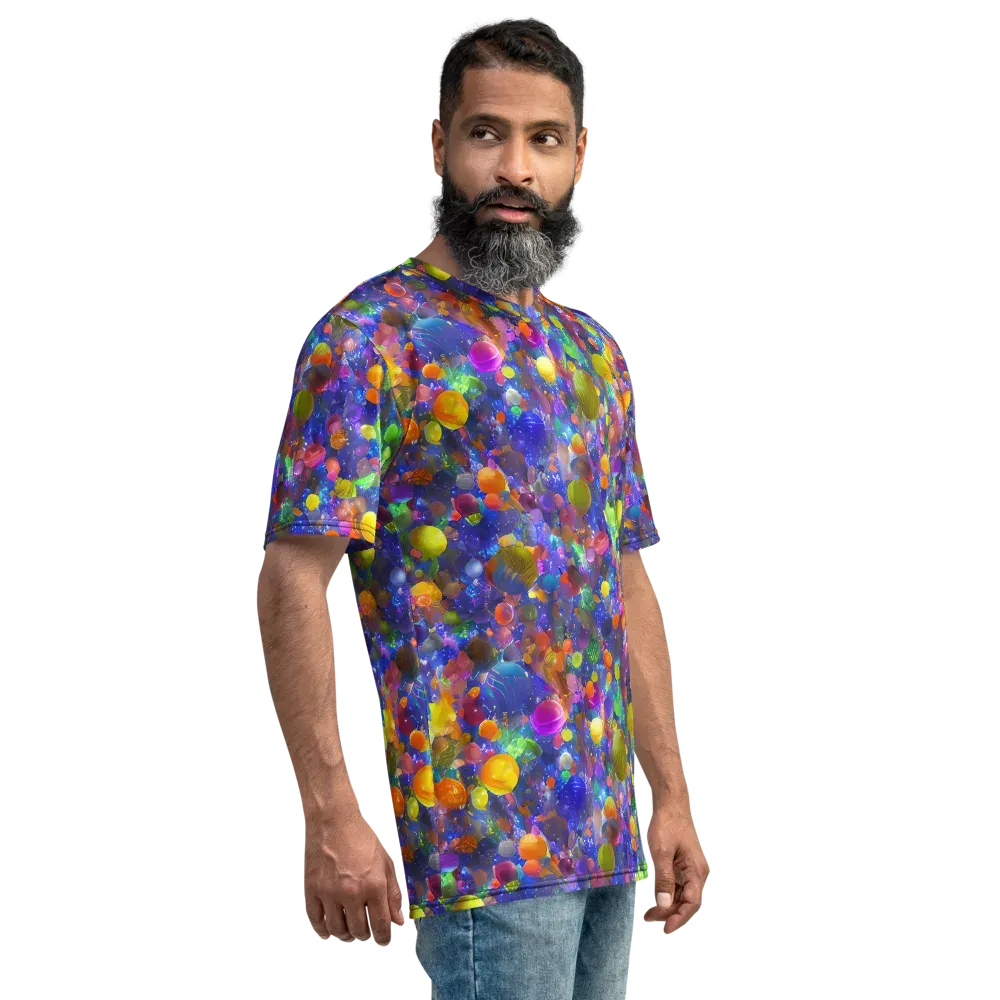Chromatic Candy on Men's Crew Neck T-Shirt — Right
