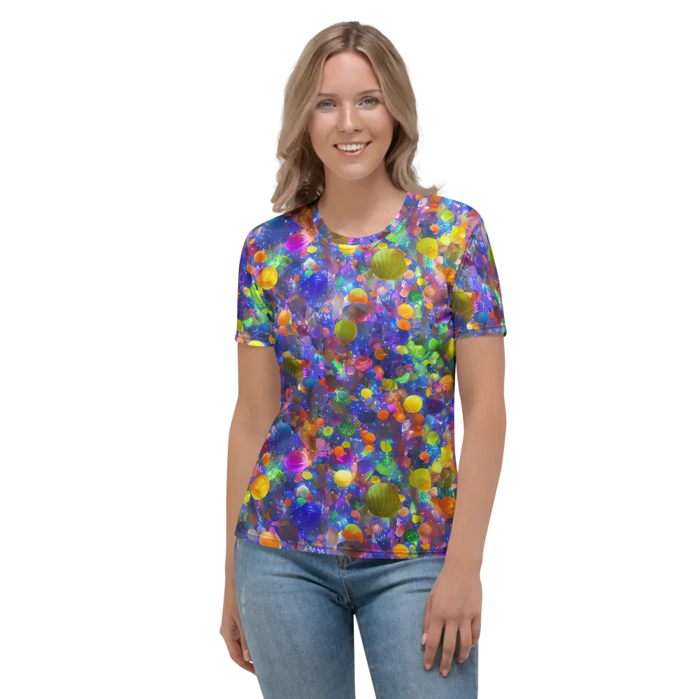 Chromatic Candy on Women's Crew Neck T-Shirt — Front