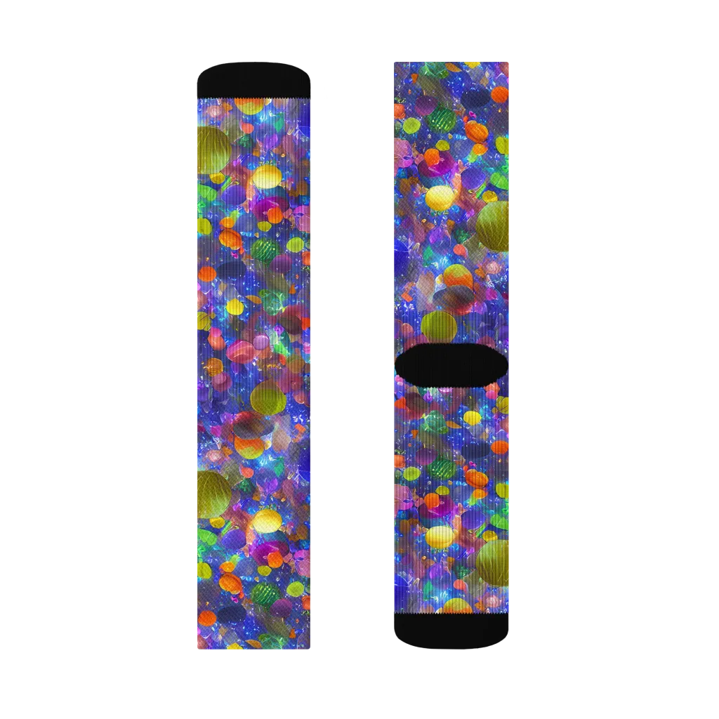 Chromatic Candy on Socks — Right Sock