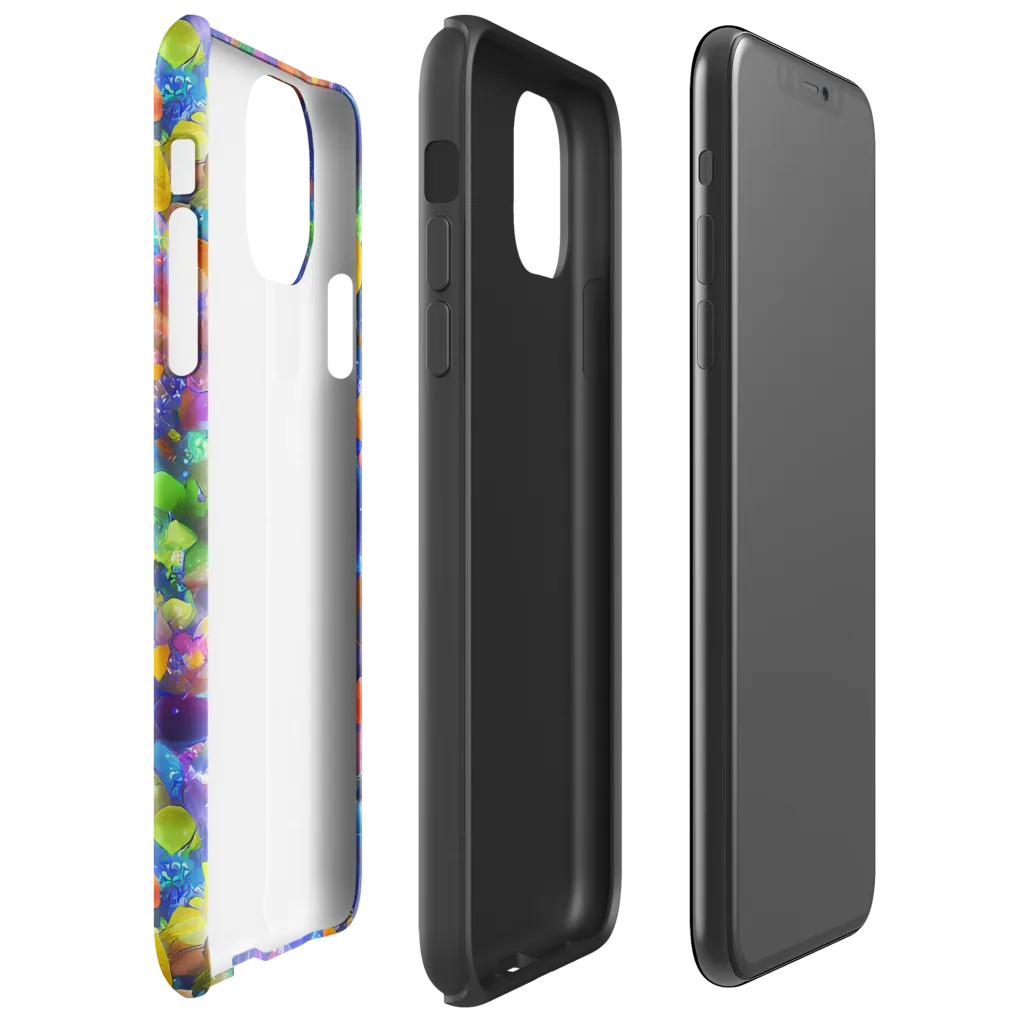 Chromatic Candy on Tough Case for iPhone® — Right