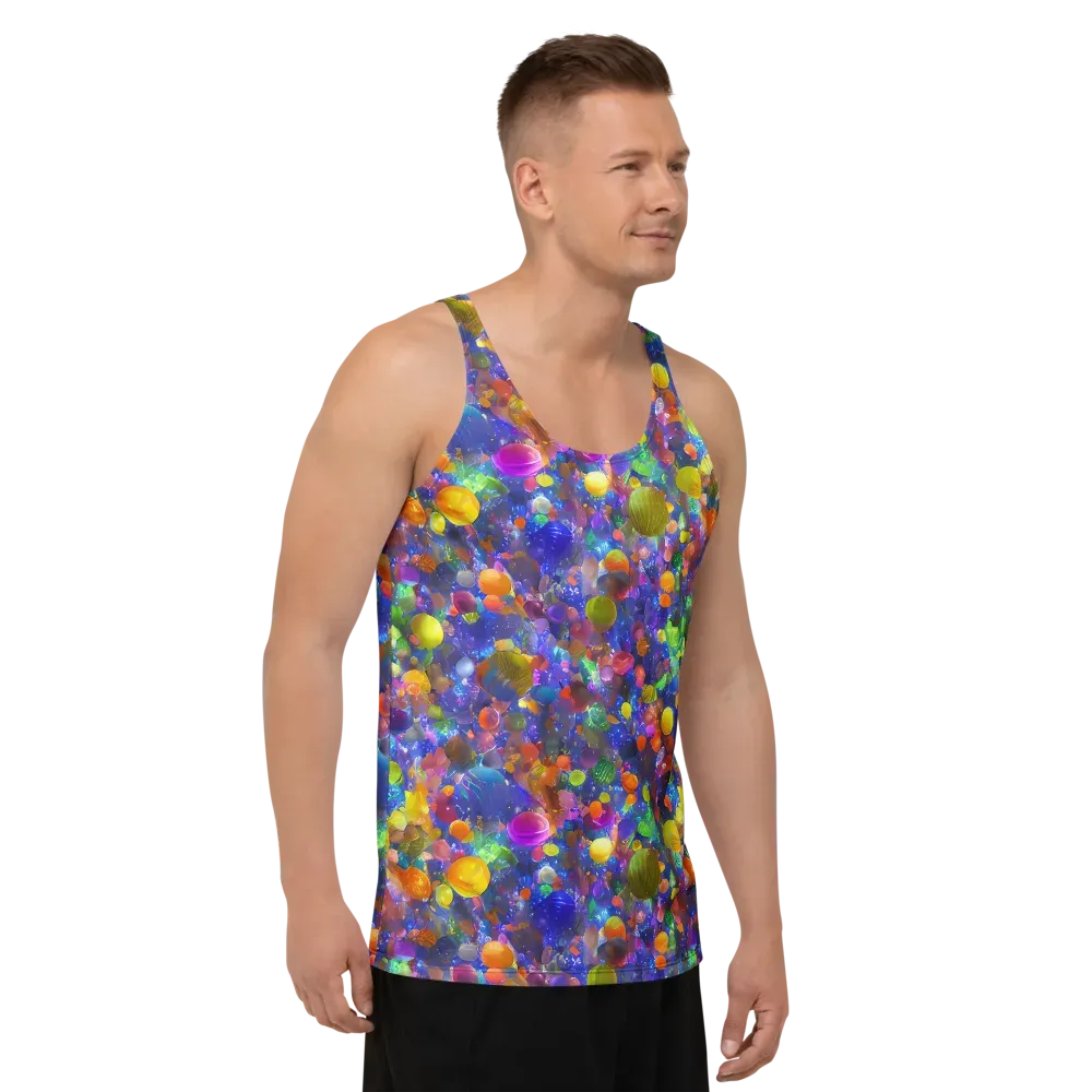 Chromatic Candy on Men's Tank Top — Right Front