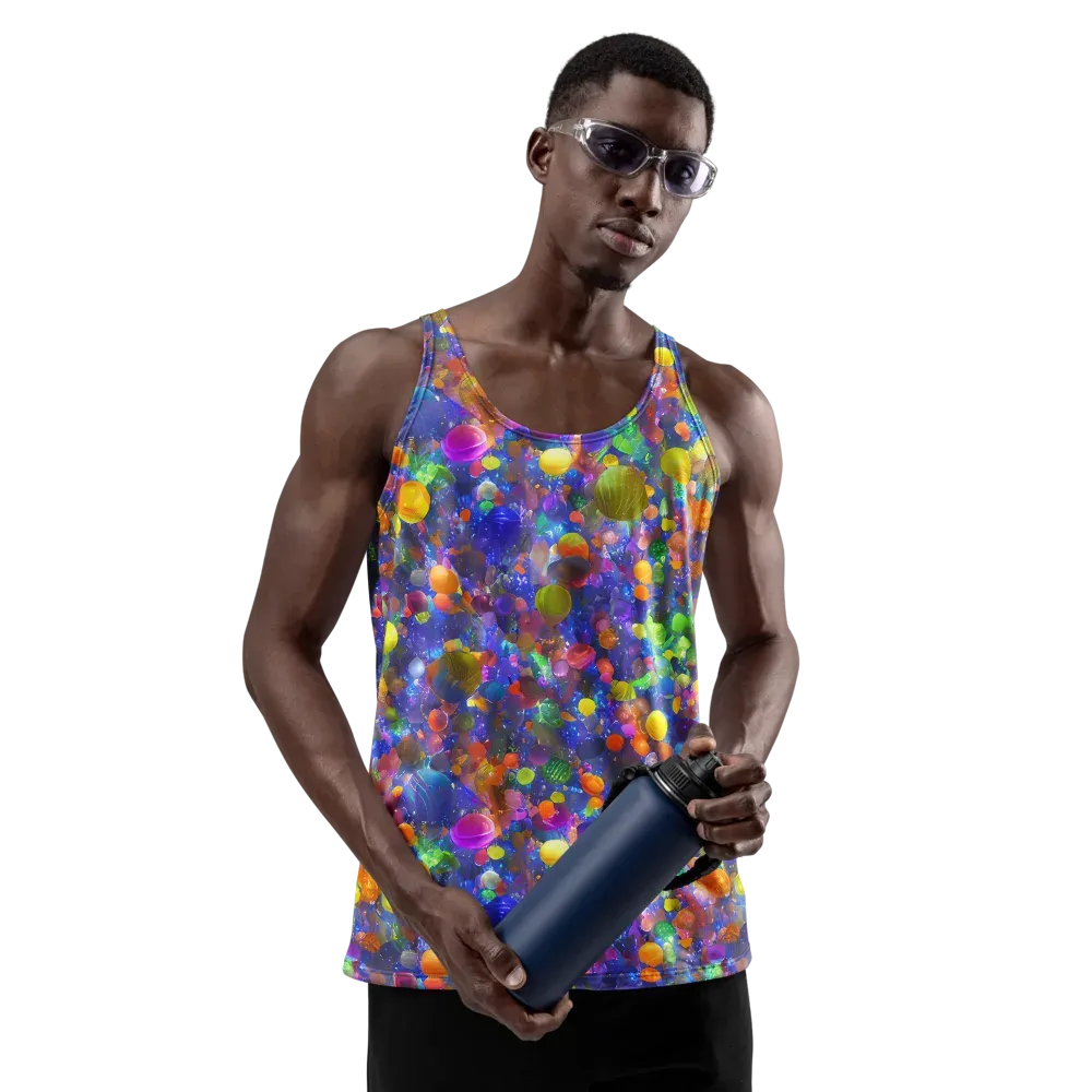 Chromatic Candy on Men's Tank Top — Front