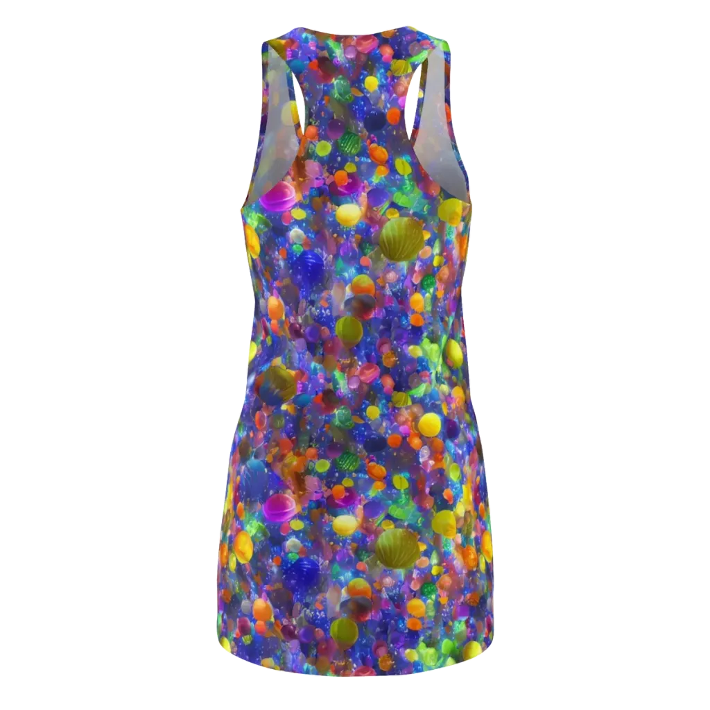 Chromatic Candy on Racerback Dress — Back