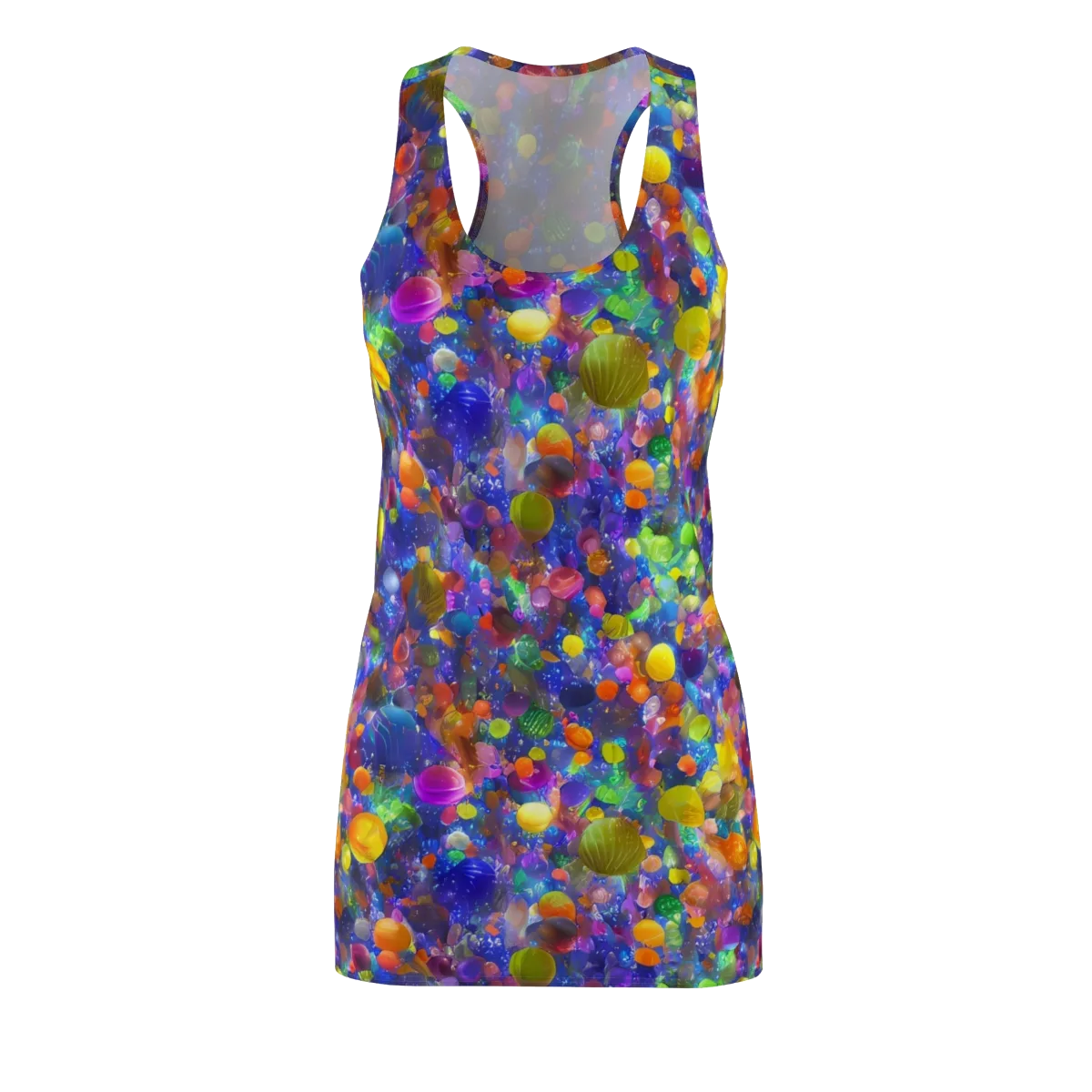 Chromatic Candy on Racerback Dress — Front