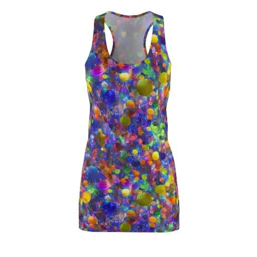 Chromatic Candy on a Racerback Dress