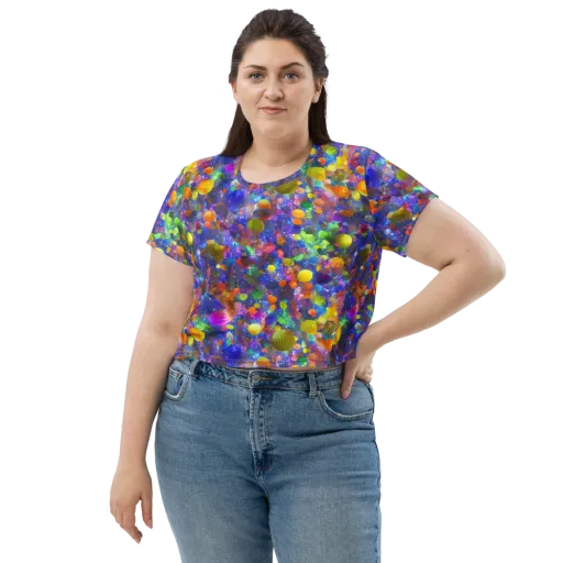 Chromatic Candy on a Crop Tee