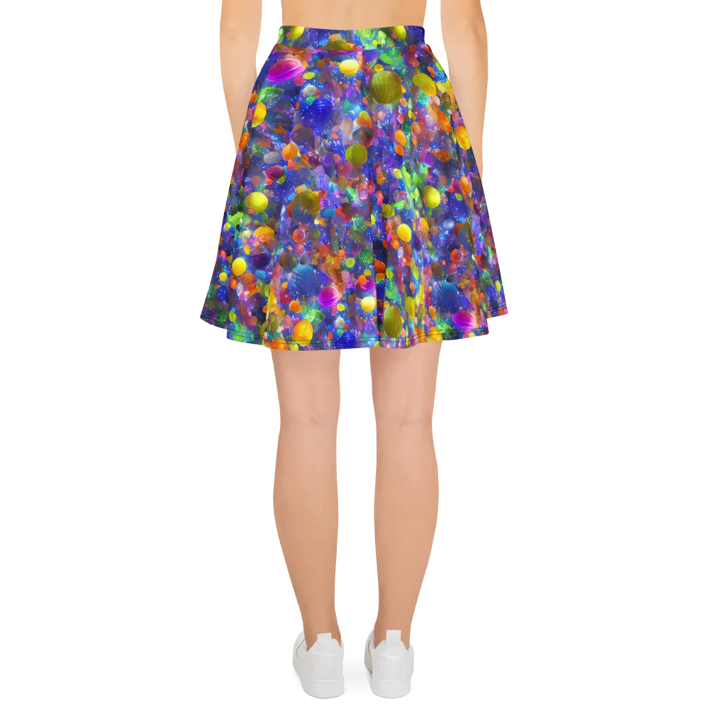 Chromatic Candy on Skater Skirt — Back