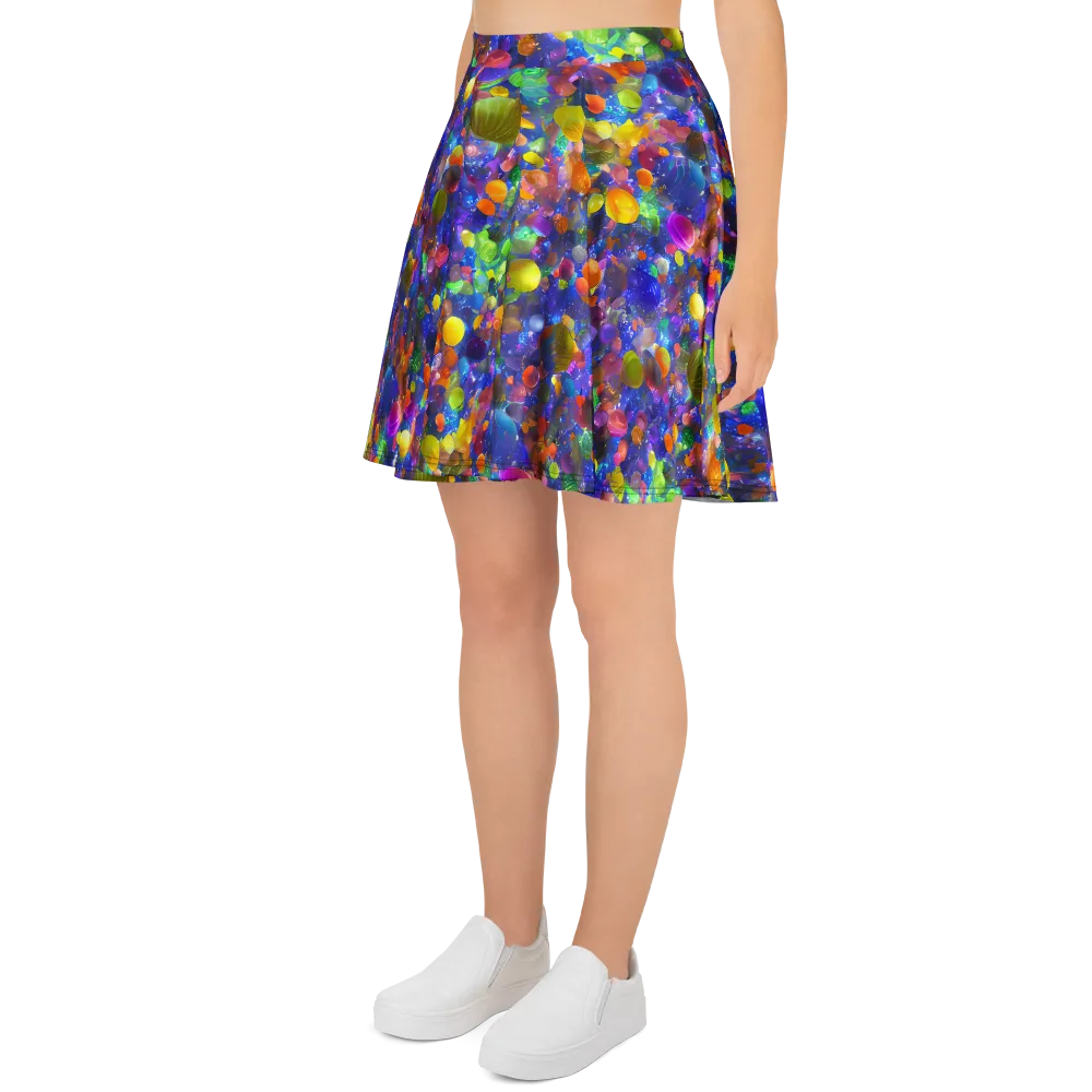 Chromatic Candy on Skater Skirt — Left