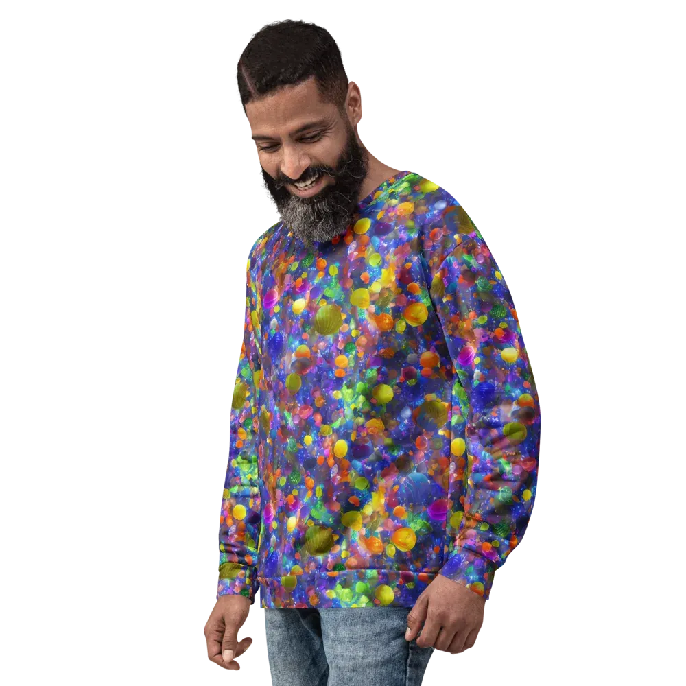 Chromatic Candy on Sweatshirt — Left Front