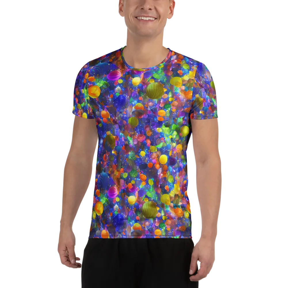 Chromatic Candy on Men's Athletic T-Shirt — Front