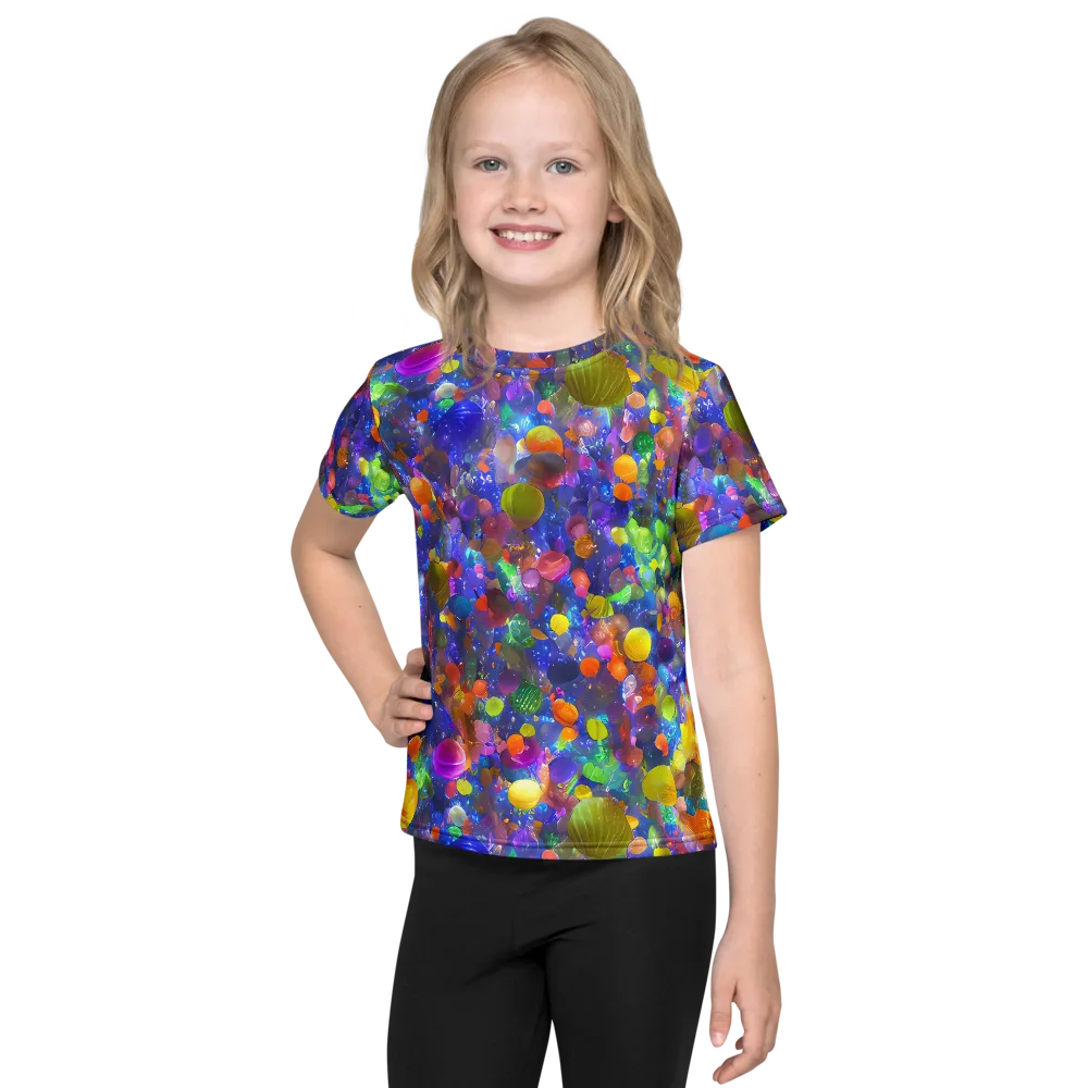 Chromatic Candy on Kids Crew Neck T-Shirt — Front