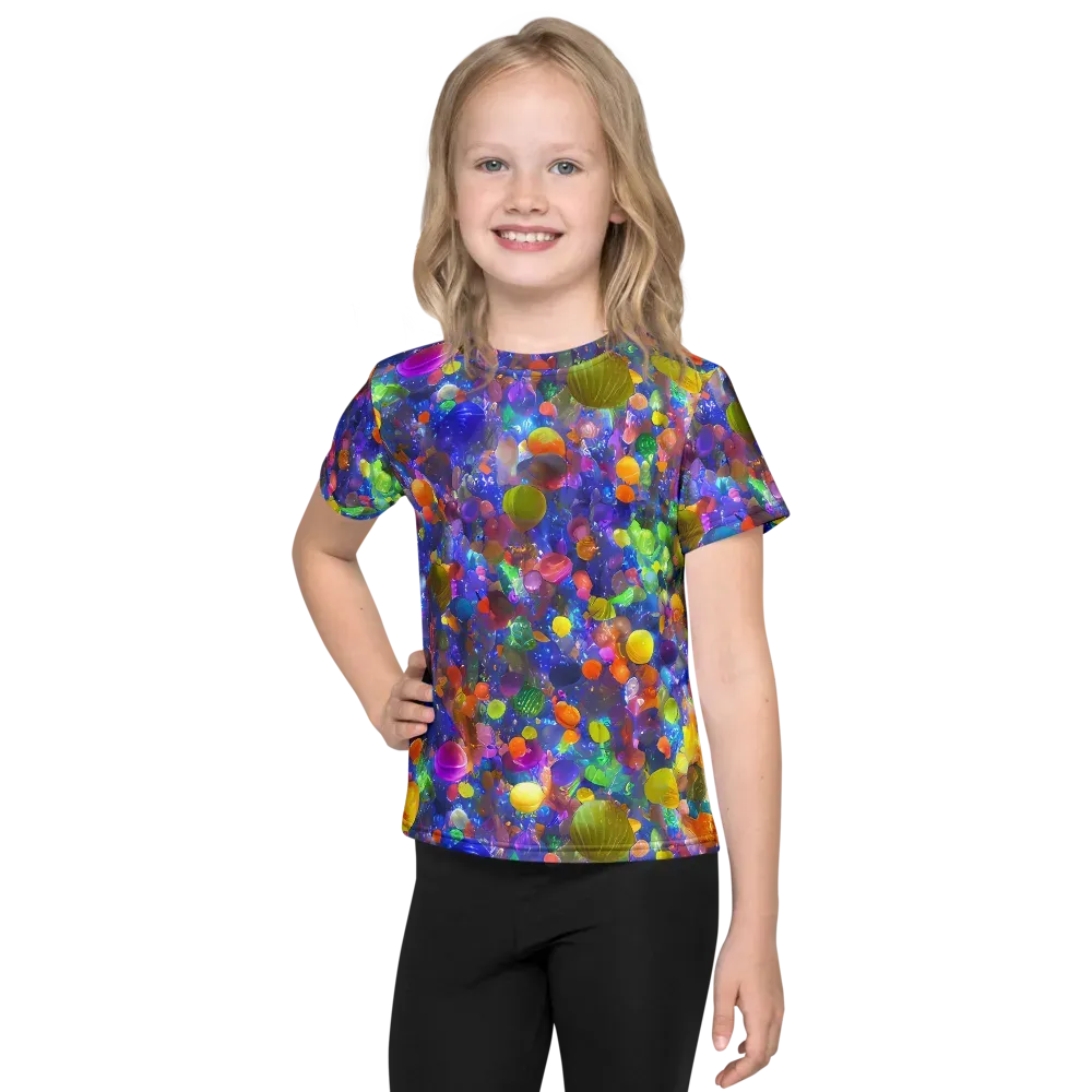 Chromatic Candy on Kids Crew Neck T-Shirt — Front