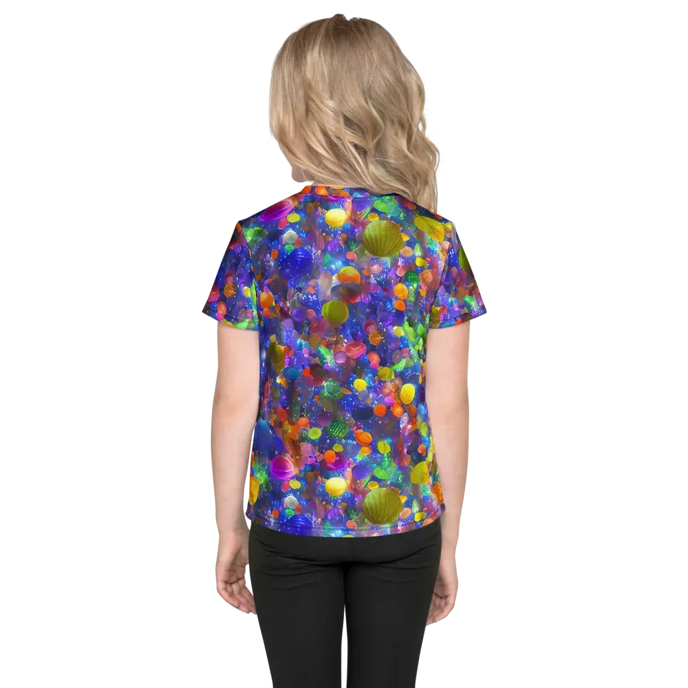 Chromatic Candy on Kids Crew Neck T-Shirt — Back