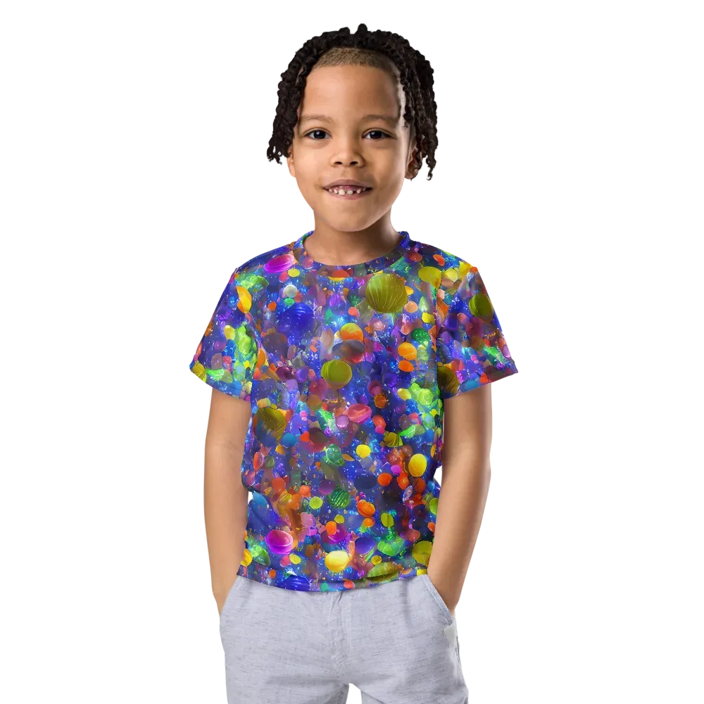 Chromatic Candy on Kids Crew Neck T-Shirt — Front