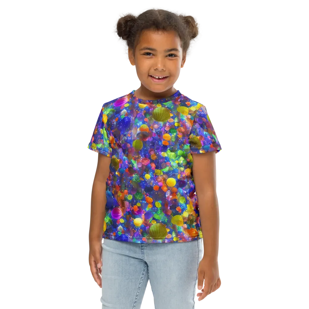 Chromatic Candy on Kids Crew Neck T-Shirt — Front