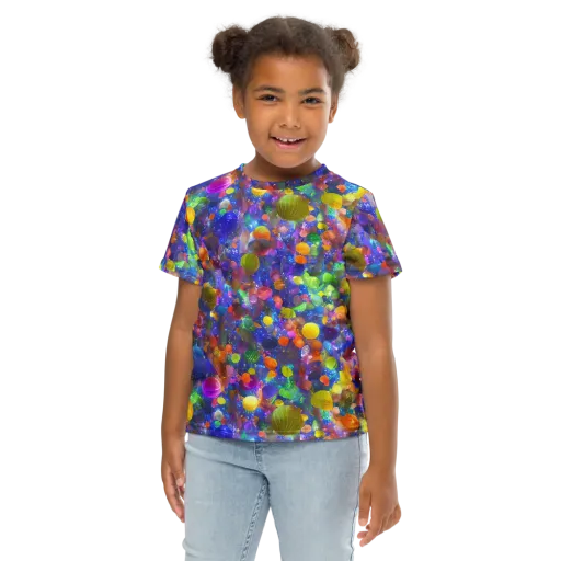 Chromatic Candy on a Kids Crew Neck T-Shirt