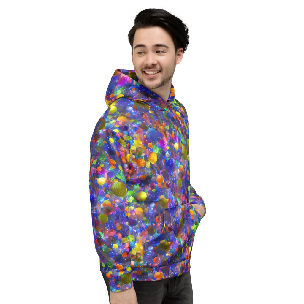 Chromatic Candy on Hoodie — Right