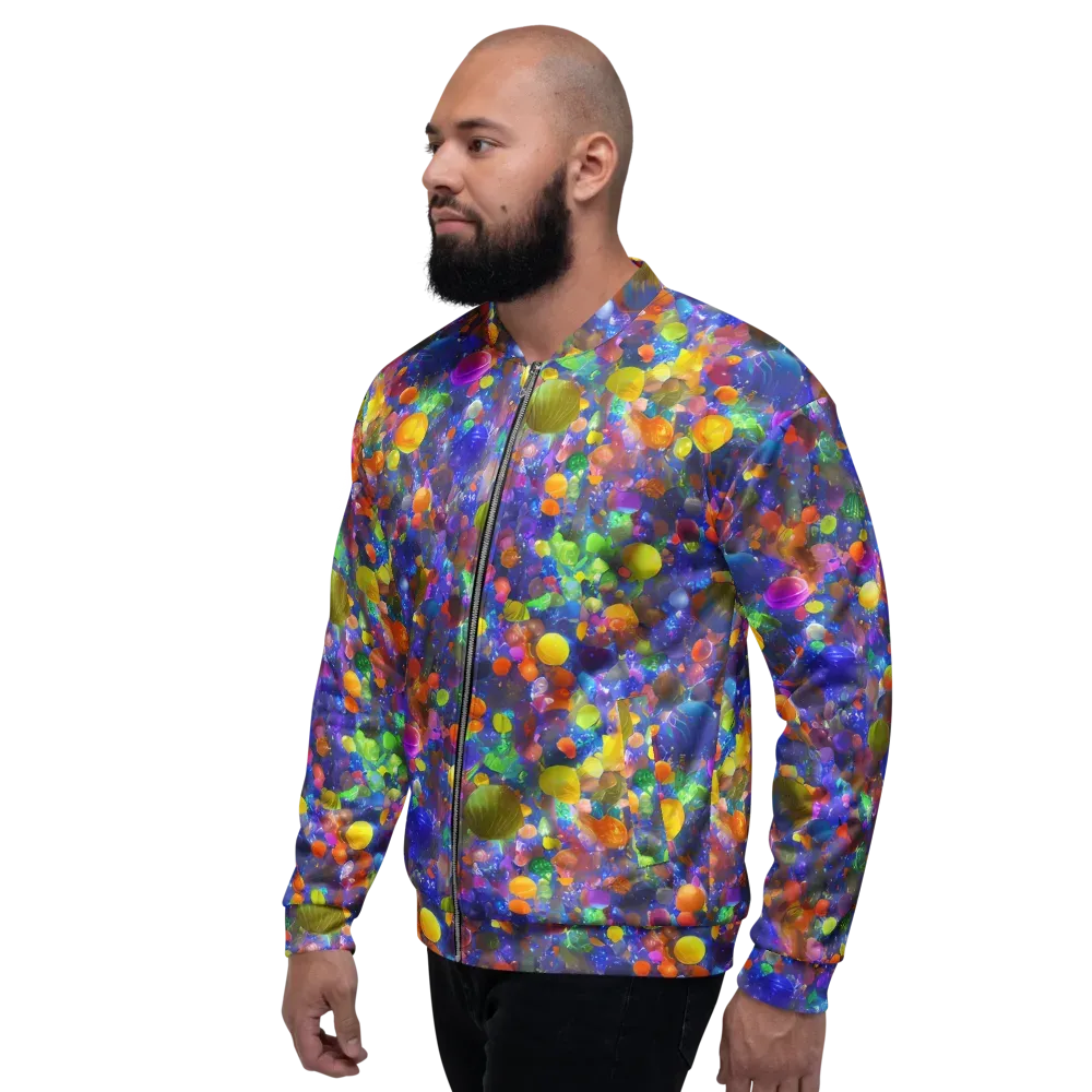 Chromatic Candy on Bomber Jacket — Left