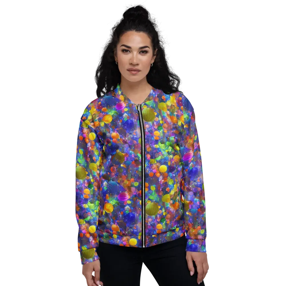 Chromatic Candy on Bomber Jacket — Front