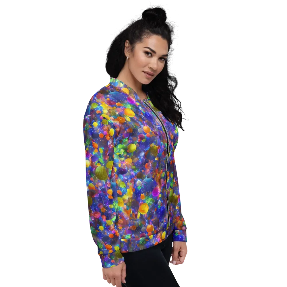Chromatic Candy on Bomber Jacket — Right