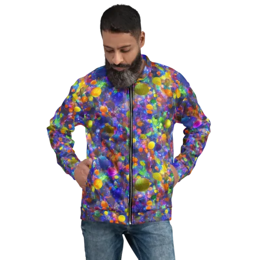 Chromatic Candy on a Bomber Jacket