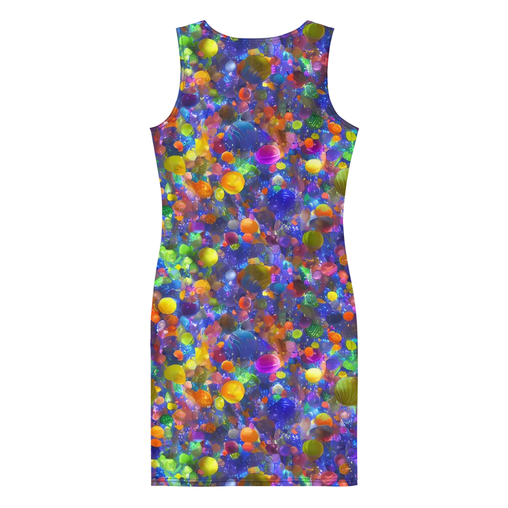Chromatic Candy on Bodycon Dress — Back