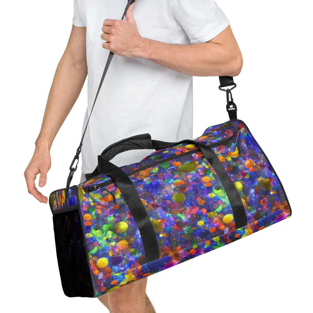 Chromatic Candy on Duffle Bag — Right Front