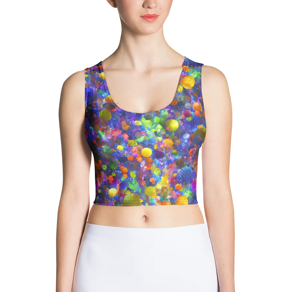 Chromatic Candy on Crop Top — Front