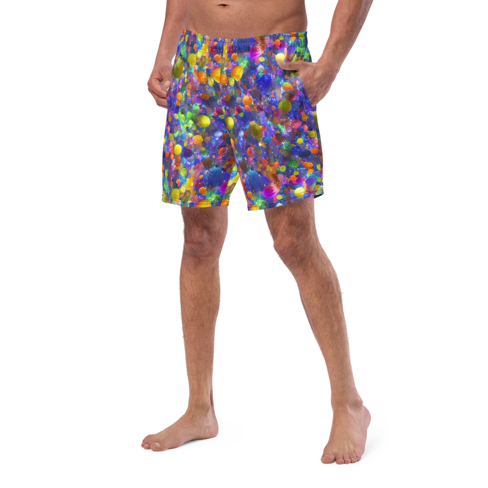 Chromatic Candy on Swim Trunks — Left Front