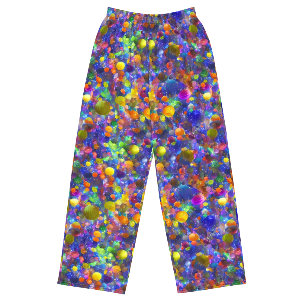 Chromatic Candy on Wide-Leg Pants — Front
