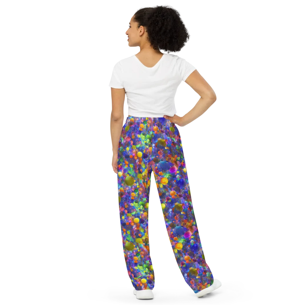 Chromatic Candy on Wide-Leg Pants — Back