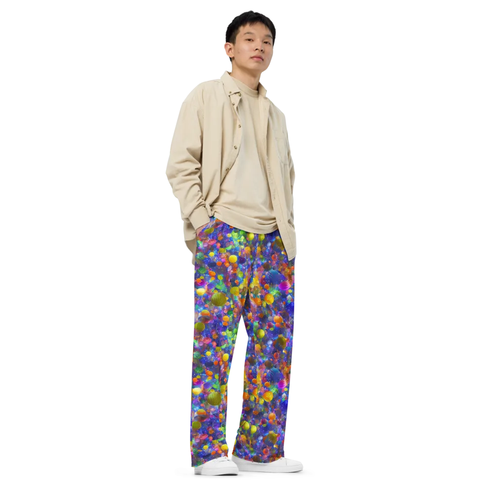 Chromatic Candy on Wide-Leg Pants — Right Front