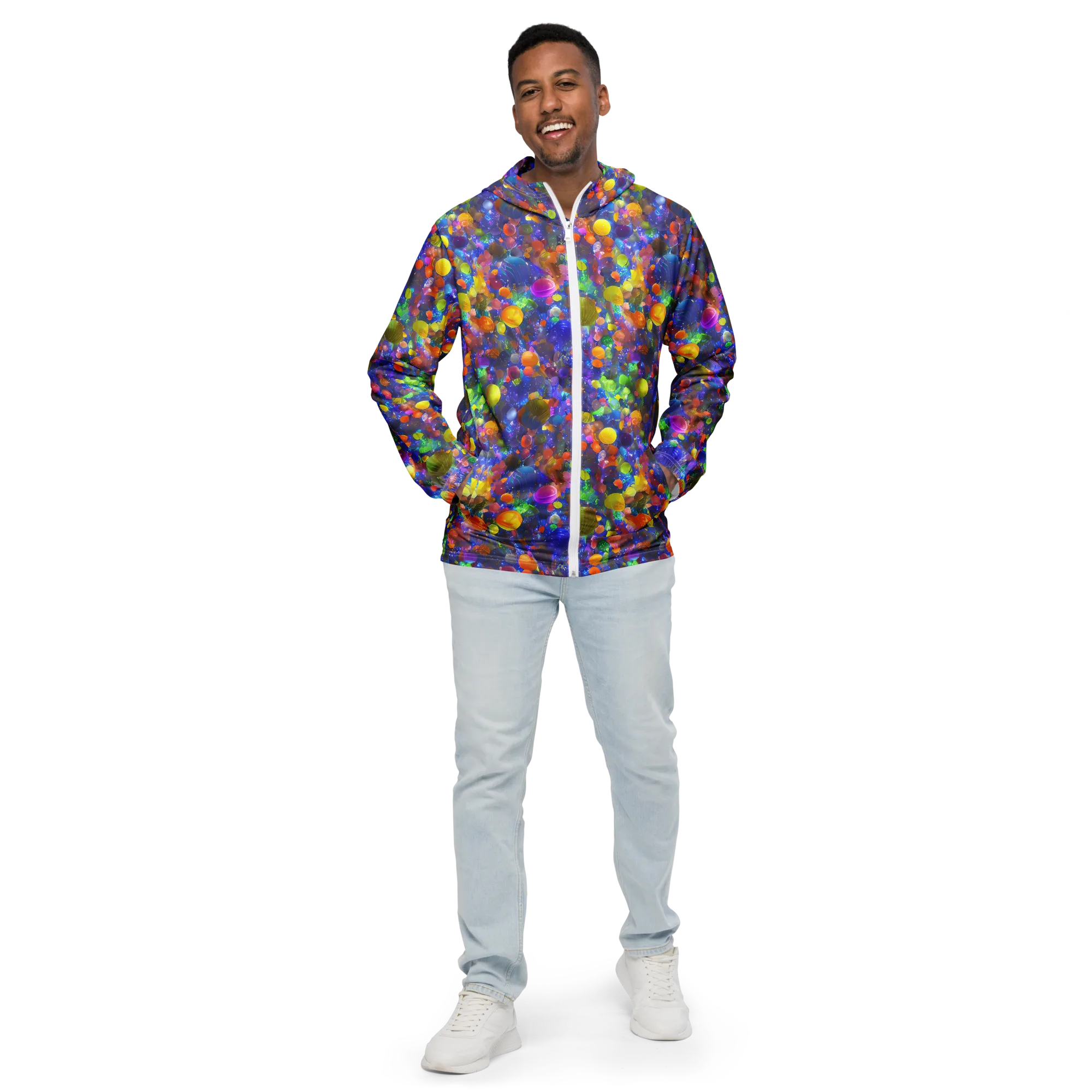 Chromatic Candy on Men's Windbreaker — Front