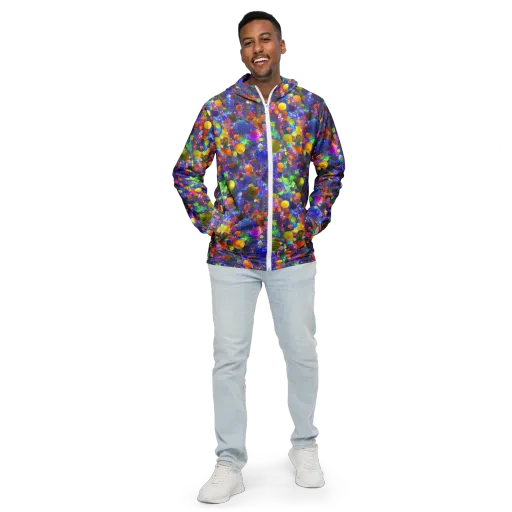 Chromatic Candy on a Men's Windbreaker