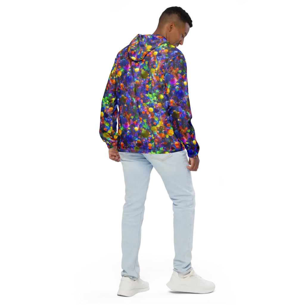 Chromatic Candy on Men's Windbreaker — Back