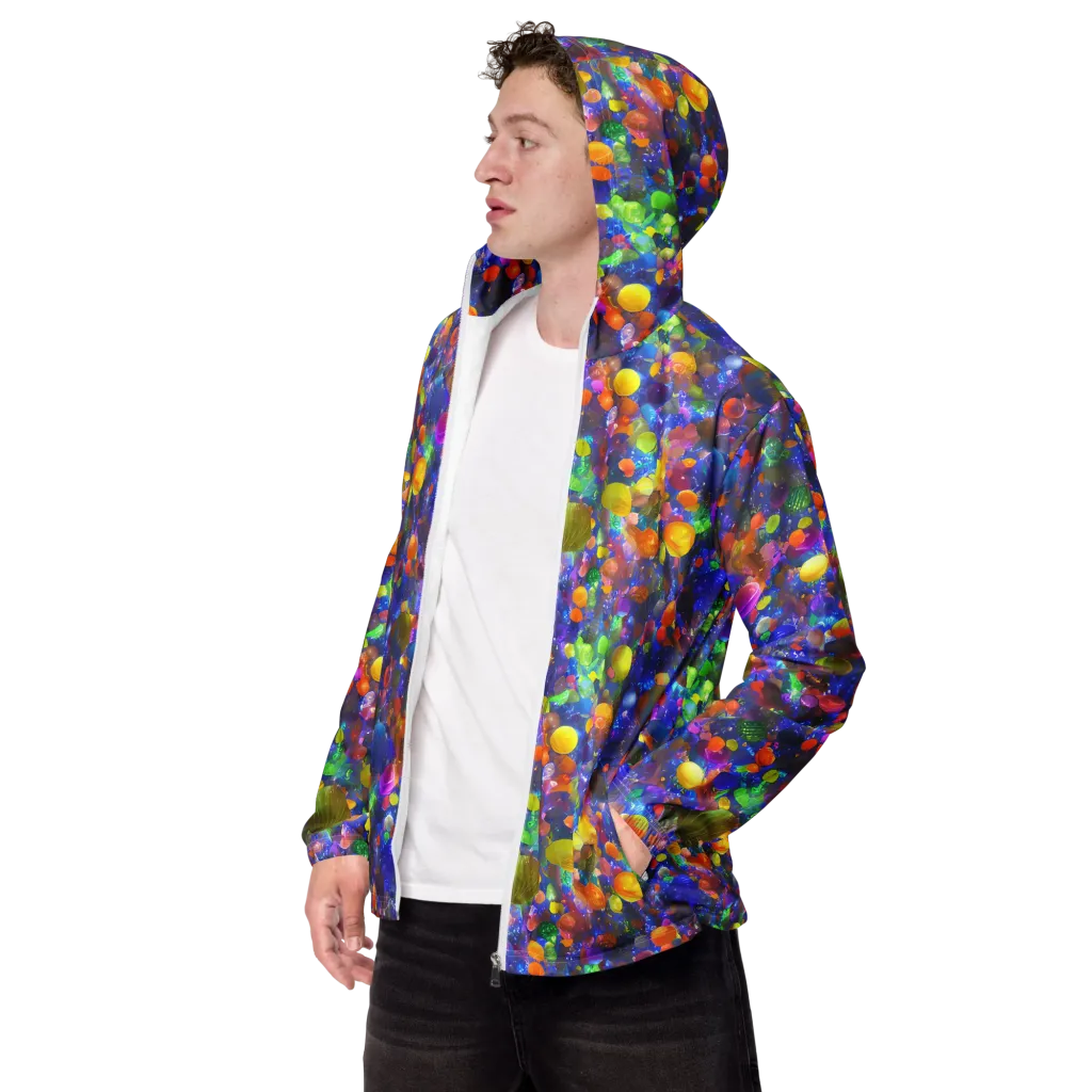 Chromatic Candy on Men's Windbreaker — Left Front