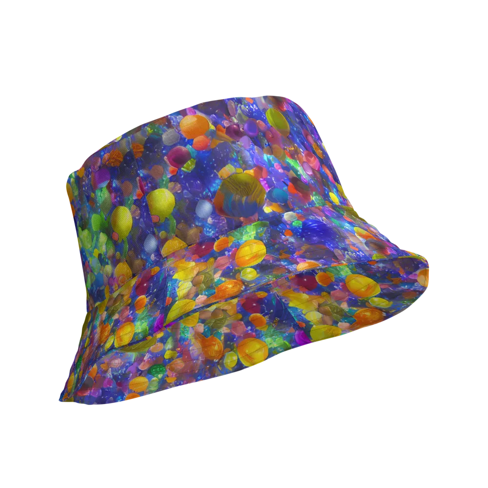 Chromatic Candy on Reversible Bucket Hat — Product details Outside