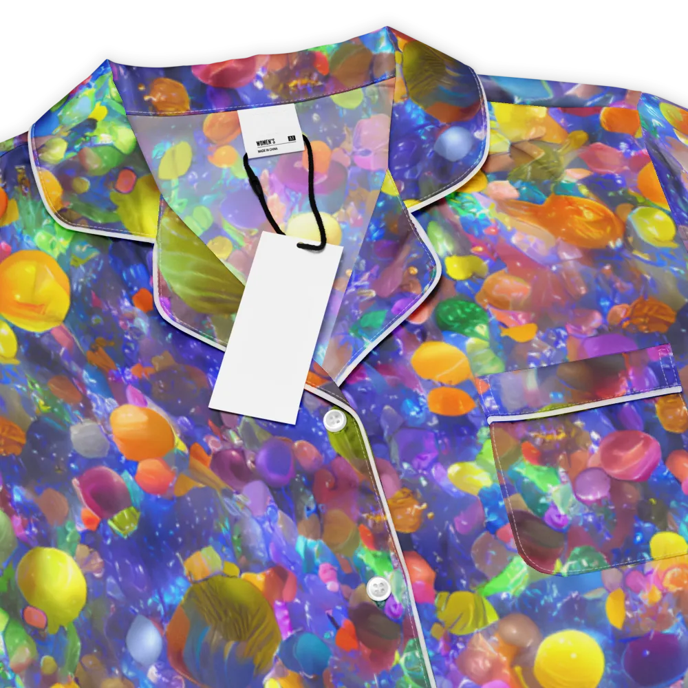 Chromatic Candy on Women's Short Sleeve Pajama Top — Product details