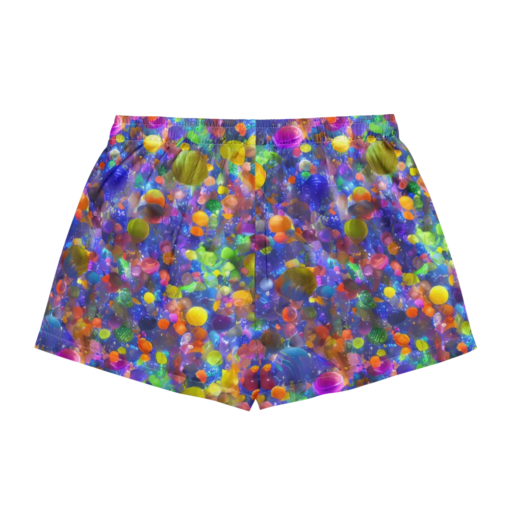 Chromatic Candy on Women's Pajama Shorts — Back