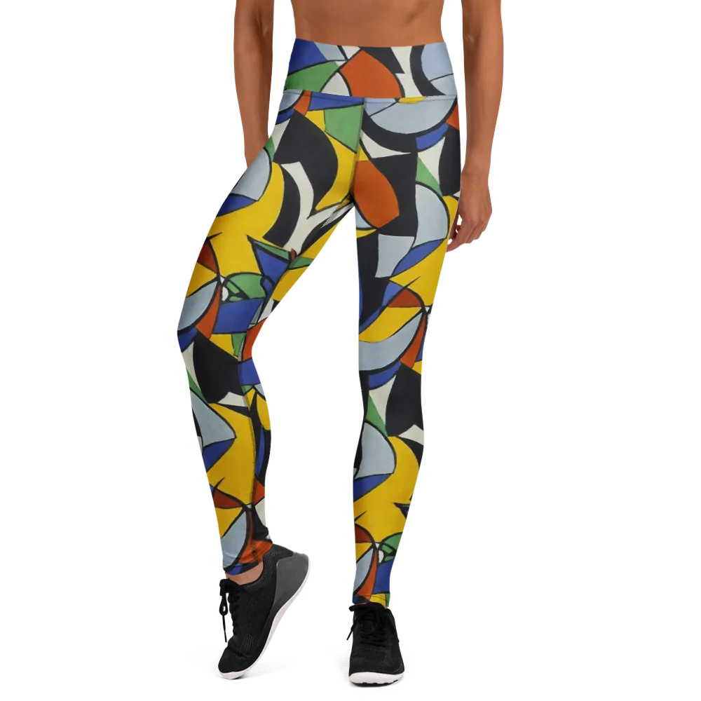 Chromatic Paradox on Yoga Leggings — Front