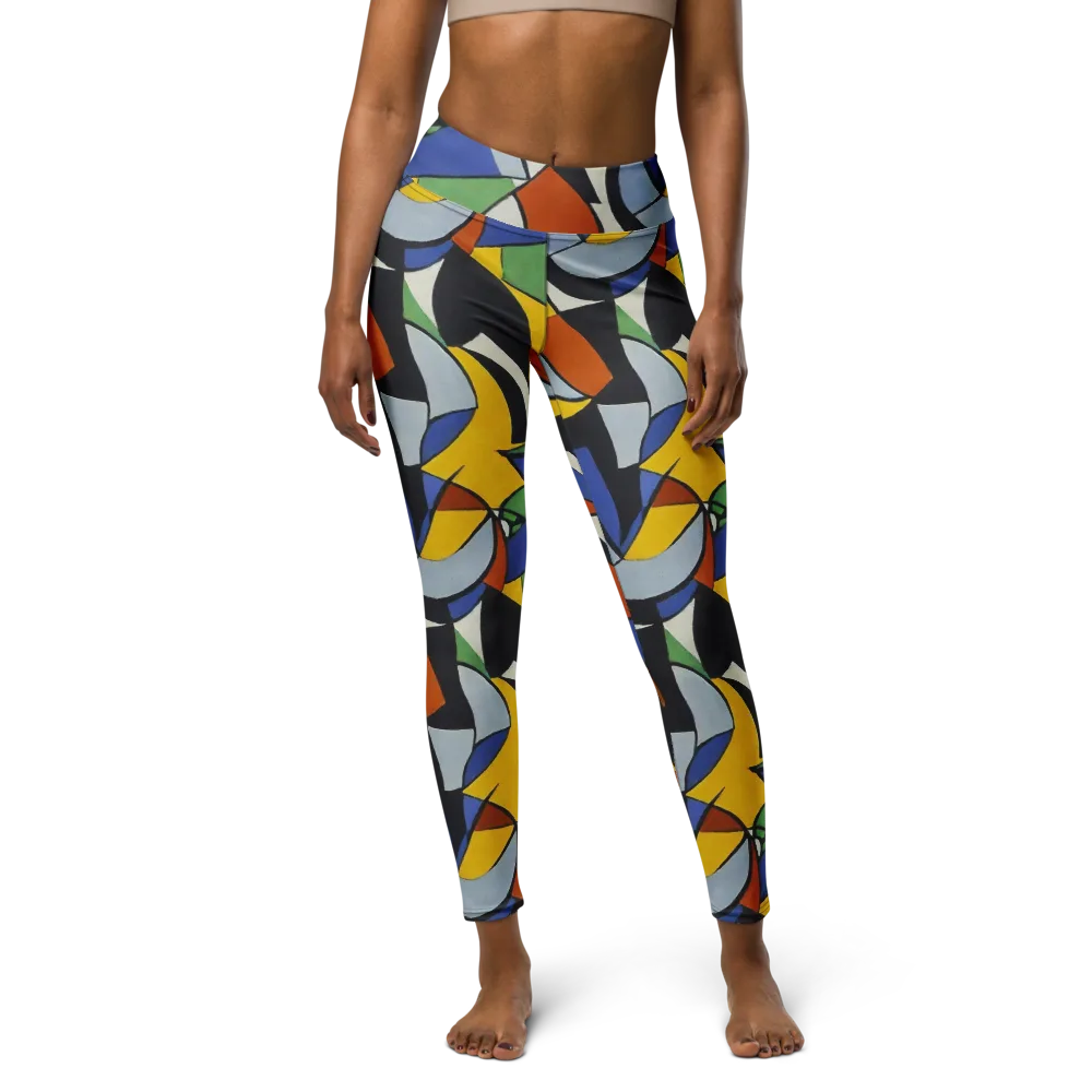 Chromatic Paradox on Yoga Leggings — Front